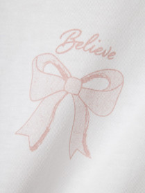 NAME IT Sløjfe T-shirt Katalin Bright White